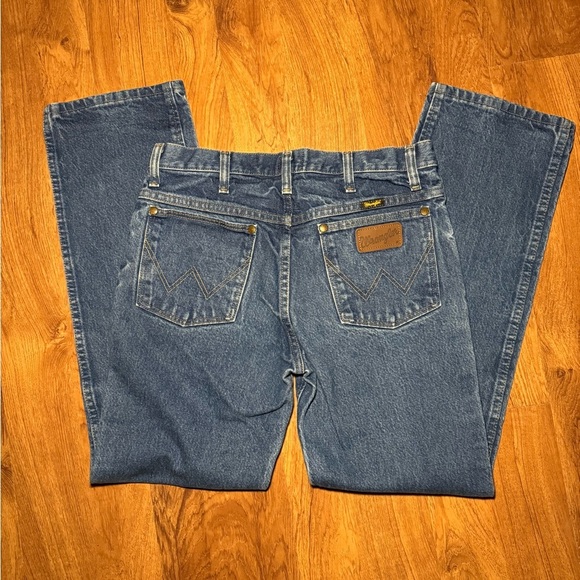 Wrangler Blue Straight-Leg Denim Pants - Picture 3 of 3